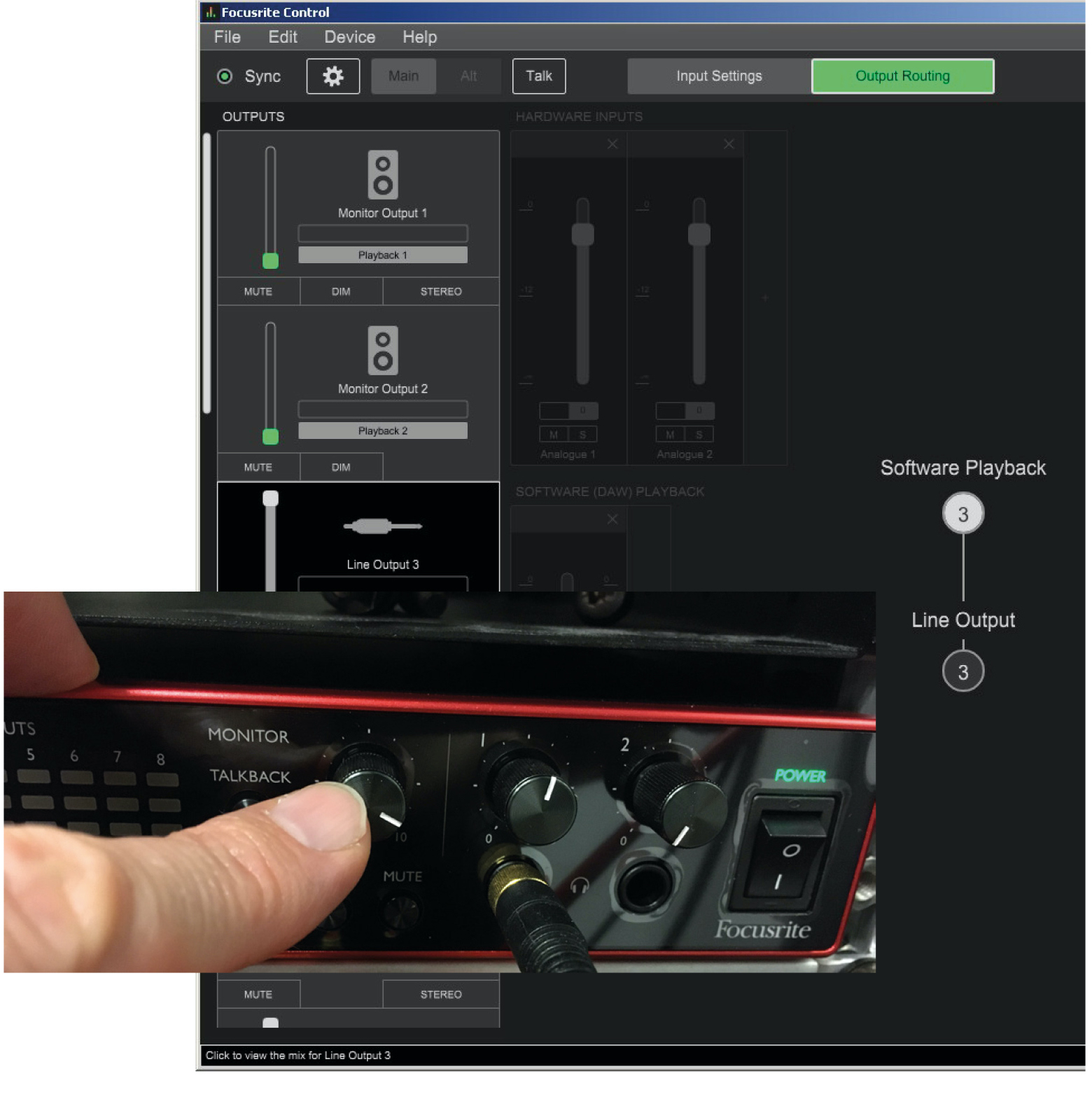 How to use a Focusrite Scarlett 18i20 Gen 3 with a WATCHPAX